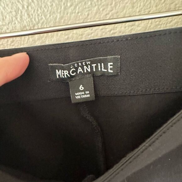 J Crew GiGi Pant Ponte Black With Side Zip Closure Size 6 - Picture 3 of 10
